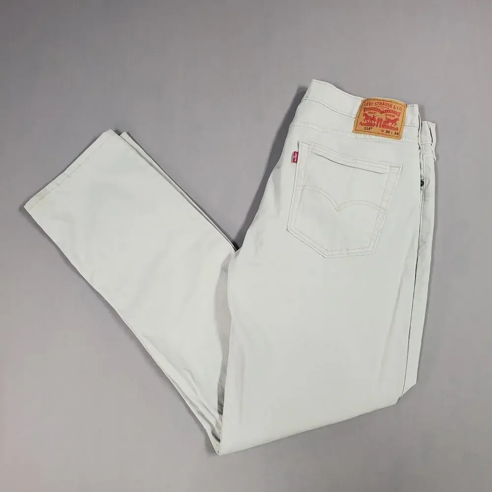 Levi's Mens 514 Regular Fit Straight-Leg Jeans Size 36x34